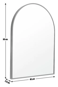 Habitat Arch Metal Wall Mirror - Black - 45x60cm -Habitat shop 4460608 R E011