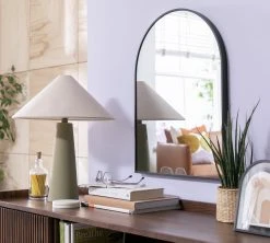 Habitat Arch Metal Wall Mirror - Black - 45x60cm -Habitat shop 4460608 R Z001C