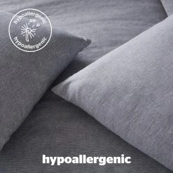 Silentnight Coverless 10.5Tog Grey Duvet & Pillowcase-Single -Habitat shop 4468624 R Z005A