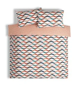 Habitat Geometric ZigZag Multicolour Bedding Set - Single -Habitat shop 4529257 R Z002A