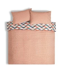 Habitat Geometric ZigZag Multicolour Bedding Set - Single -Habitat shop 4529257 R Z003A