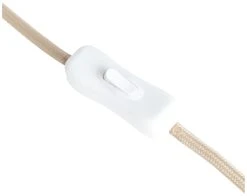 Habitat Ribbed Globe Table Lamp - White & Natural -Habitat shop 4588982 R Z004A