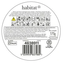 Habitat Large Ceramic Candle - Patchouli & Plum -Habitat shop 4638911 R Z011A