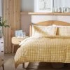 Habitat Herbalist Plain Gingham Yellow Bedding Set - Single -Habitat shop 4663560 R Z001A