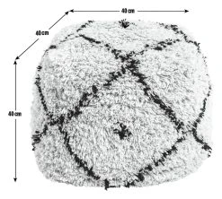 Kaikoo Gentry Wool Pouffe - White 10 Kaikoo Gentry Wool Pouffe - White -Habitat shop 4844482 R E001