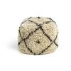 Kaikoo Gentry Wool Pouffe - White