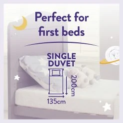 Slumberdown Luxury Cotton 4.5Tog Kids Duvet & Pillow –Single -Habitat shop 5459010 R Z008A