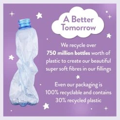 Slumberdown Luxury Cotton 4.5Tog Kids Duvet & Pillow –Single -Habitat shop 5459010 R Z015A