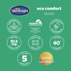 Silentnight Eco Comfort 10.5 Tog Duvet - Single -Habitat shop 5665299 R Z009A