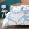 Habitat 180TC Abstract Floral Blue Bedding Set - Single