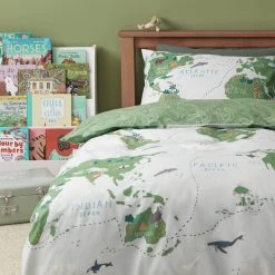 Habitat Kids Cotton World Map Print Bedding Set - Toddler -Habitat shop 6823786 R Z002C