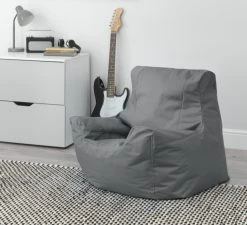 Kaikoo Large Grey Teenager Bean Bag Chair -Habitat shop 7060603 R Z001C 1