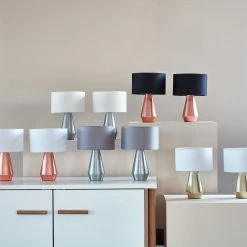 Habitat Maya Pair Of Touch Table Lamps - Copper & Cream 13 Habitat Maya Pair Of Touch Table Lamps - Copper & Cream -Habitat shop 7157097 R Z010C