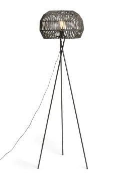 Habitat Global Rope Tripod Floor Lamp - Black -Habitat shop 7485068 R Z002A