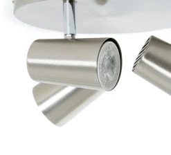 Habitat Spotlight 3 Light Plate - Brushed Chrome -Habitat shop 7567395 R Z003A