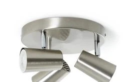 Habitat Spotlight 3 Light Plate - Brushed Chrome -Habitat shop 7567395 R Z004A