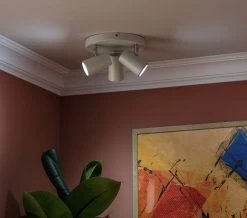 Habitat 3 Light Spotlight Plate - Matt White 15 Habitat 3 Light Spotlight Plate - Matt White -Habitat shop 7653326 R Z002C