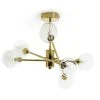 Habitat Glam 6 Light Glass Ceiling Light – Gold