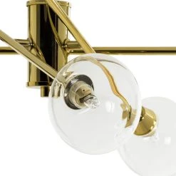 Habitat Glam 6 Light Glass Ceiling Light – Gold -Habitat shop 7835340 R Z003A