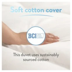 Slumberdown Cotton Comfort 10.5 Tog Duvet - Single -Habitat shop 7878125 R Z004A