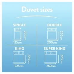 Slumberdown Cotton Comfort 10.5 Tog Duvet - Single -Habitat shop 7878125 R Z006A