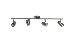Habitat Brushed Chrome 4 Light Spotlight Bar