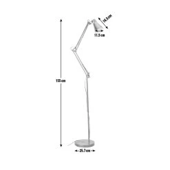 Habitat Swing Arm Floor Lamp - Matt Black 17 Habitat Swing Arm Floor Lamp - Matt Black -Habitat shop 7929184 R Z001E
