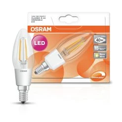 OSRAM Osran 4W SES Filament Candle Light Bulb - 2 Pack -Habitat shop 7947908 R Z002A