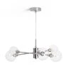 Habitat Glam 6 Light Glass Ceiling Light – Chrome