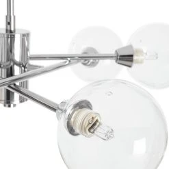 Habitat Glam 6 Light Glass Ceiling Light – Chrome -Habitat shop 7996973 R Z002A