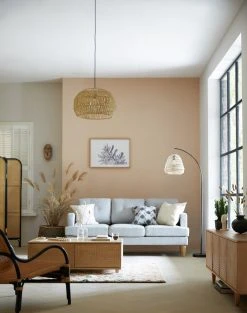 Habitat Rattan Arc Floor Lamp - Cream And Black 23 Habitat Rattan Arc Floor Lamp - Cream And Black -Habitat shop 8024789 R Z004C