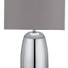 Habitat Largo Touch Table Lamp - Grey & Chrome