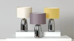 Habitat Largo Touch Table Lamp - Grey & Chrome -Habitat shop 8031741 R Z005C