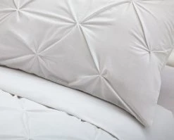 Habitat Hadley Pintuck White Bedding Set - Double -Habitat shop 8108612 R Z003A