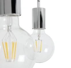 Habitat Rayner Steel 3 Light LED Flush Ceiling Light -Chrome -Habitat shop 8113621 R Z002A