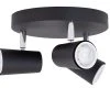 Habitat 3 Light Spotlight Plate - Matt Black -Habitat shop 8185680 R Z001A