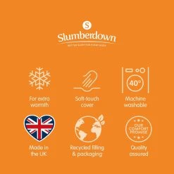 Slumberdown Extra Warm 15 Tog Duvet - Single -Habitat shop 8268260 R Z010A