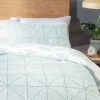 Habitat Stockholm Diamond Dash Duck Egg Bedding Set - Single -Habitat shop 8277385 R Z001A
