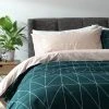Habitat Geo Teal & Blush Reversible Bedding Set - Single 1 Habitat Geo Teal & Blush Reversible Bedding Set - Single -Habitat shop 8299947 R Z001A