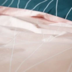 Habitat Geo Teal & Blush Reversible Bedding Set - Single -Habitat shop 8299947 R Z005A