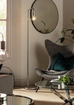 Habitat Rayner Floor Lamp - Chrome -Habitat shop 8340834 R Z002C