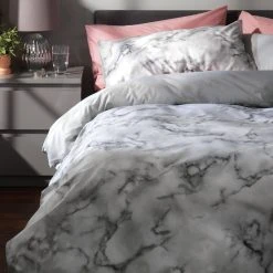 Habitat Marble White & Black Bedding Set - Single -Habitat shop 8343271 R Z006A