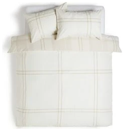 Habitat Check Neutral Bedding Set - Single -Habitat shop 8348829 R Z004A