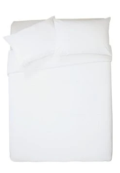 Habitat Pure Cotton 200TC White Bedding Set - Double