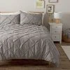 Habitat Hadley Pintuck Grey Bedding Set - Double -Habitat shop 8477611 R Z001A