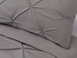 Habitat Hadley Pintuck Grey Bedding Set - Double -Habitat shop 8477611 R Z003A