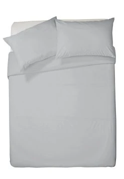 Habitat Pure Cotton 200TC Grey Bedding Set - Double