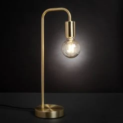 Habitat Rayner Steel LED Table Lamp - Brass -Habitat shop 8651248 R Z001C