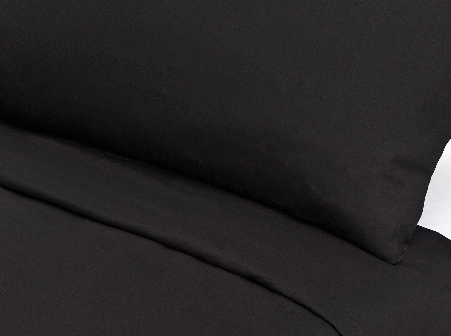 Habitat Cotton Rich Plain Black Bedding Set - Single 4 Habitat Cotton Rich Plain Black Bedding Set - Single - Image 2