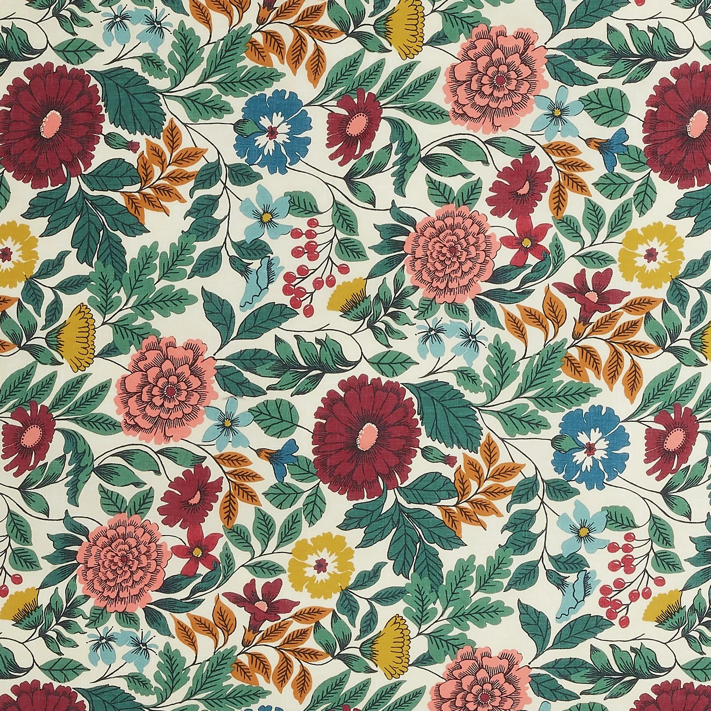 Habitat Country Manor Floral Print Bedding Set - Single 4 Habitat Country Manor Floral Print Bedding Set - Single - Image 2